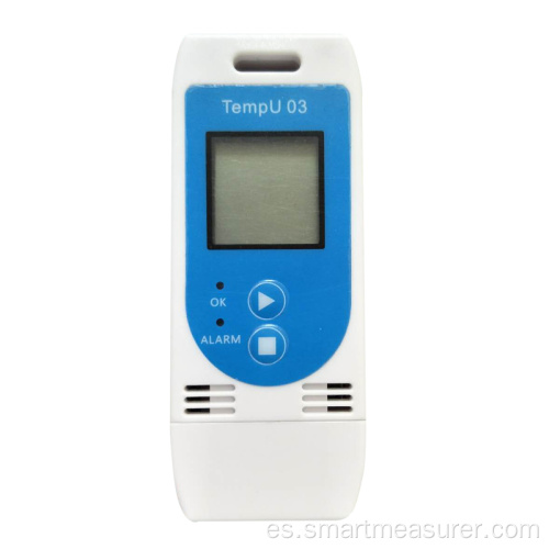 Regulador de temperatura del termógrafo del registrador de datos de la humedad de la temperatura del tipo USB portátil para la cadena de frío